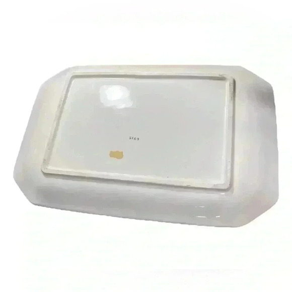 Vintage Lefton Raised Fruit and Floral Soup Tureen With Tray 6915 - Picture 9 of 9